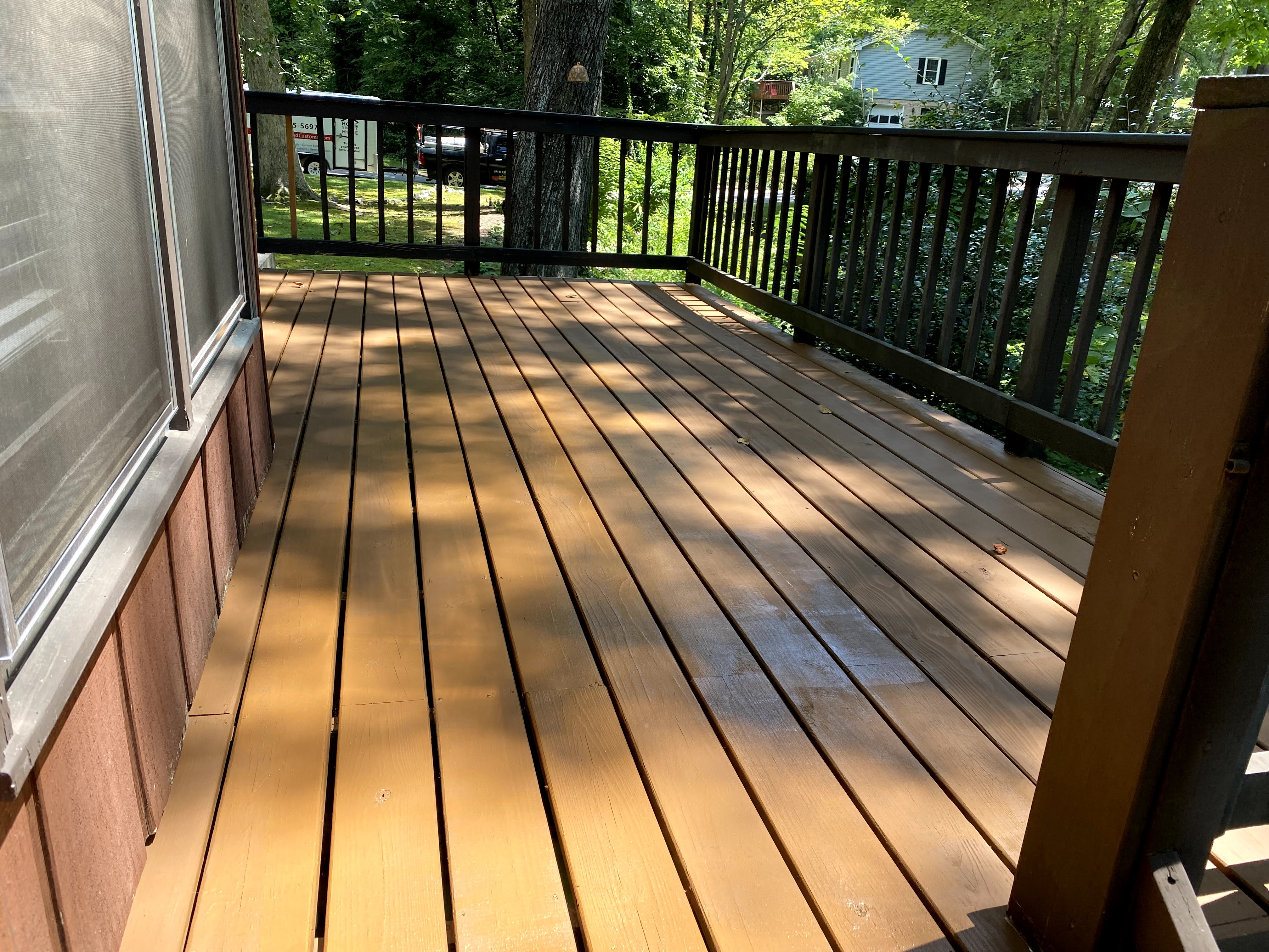 Erin Decking Replacement and Stain in Raleigh, NC.