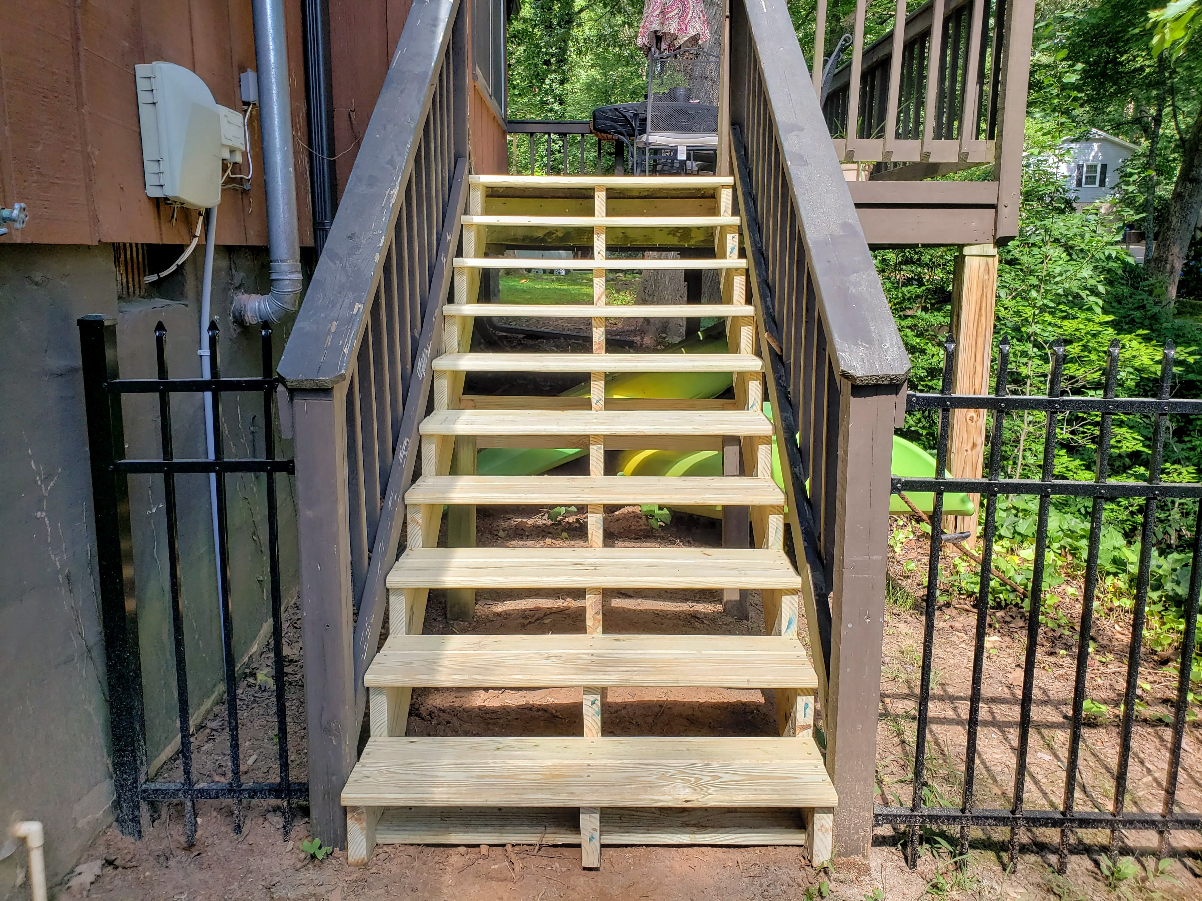 Erin Decking Replacement and Stain in Raleigh, NC.