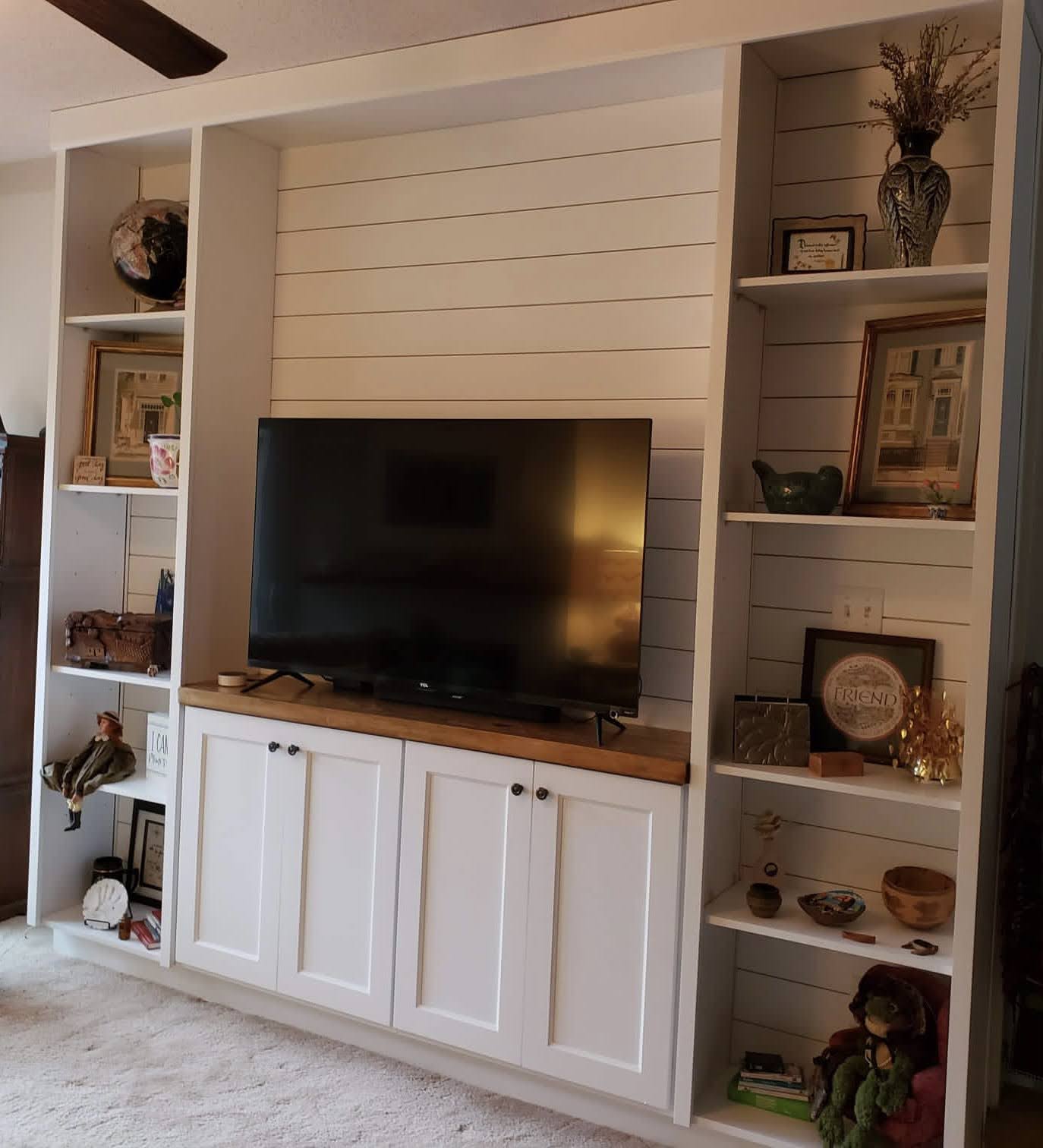 Green Ridge Built-in Entertainment Center in Raleigh, NC.