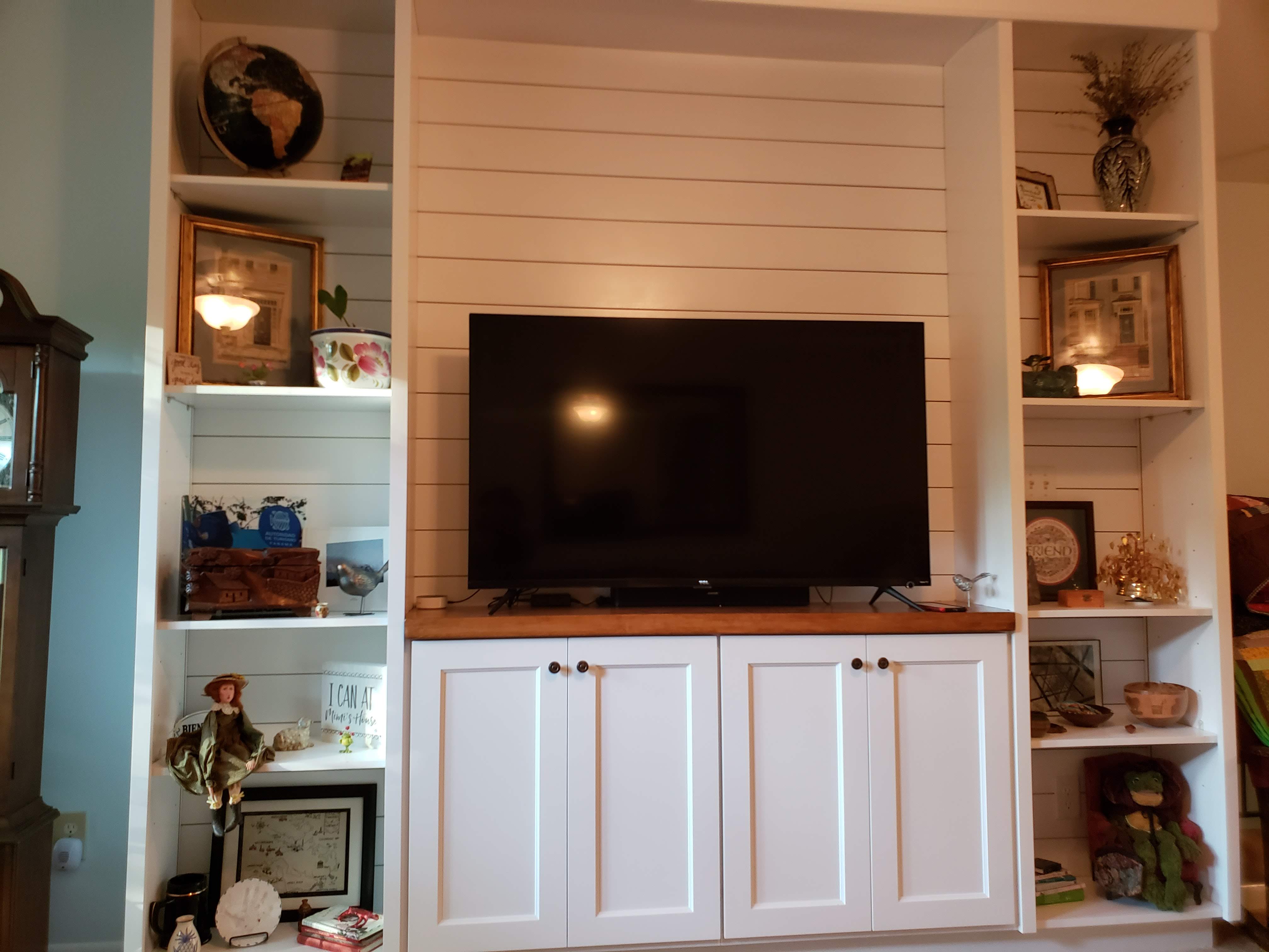 Green Ridge Built-in Entertainment Center in Raleigh, NC.