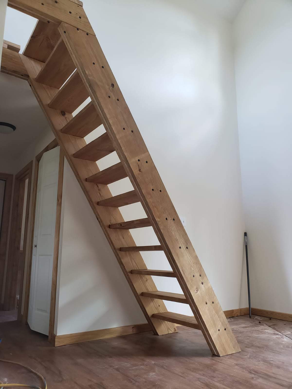 Rains Mill Custom Wood Stairs in Raleigh, NC.