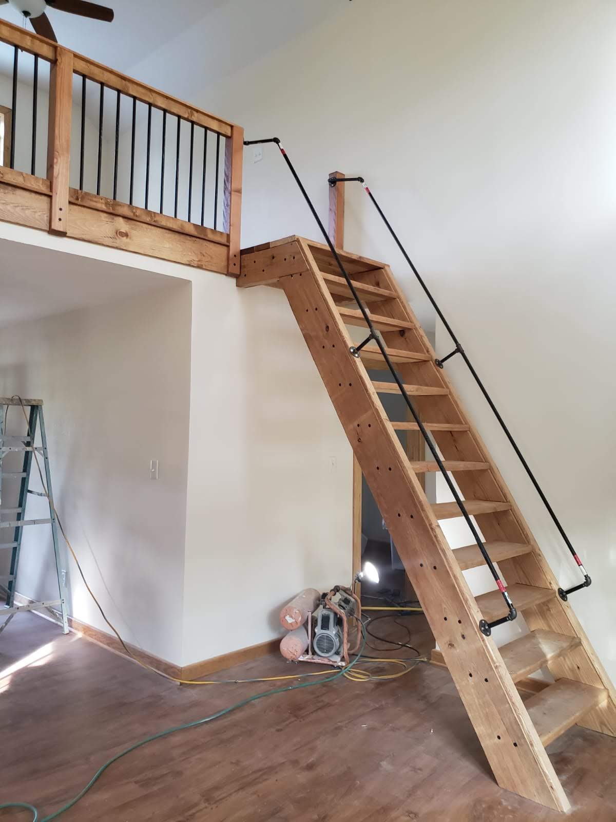 Rains Mill Custom Wood Stairs in Raleigh, NC.